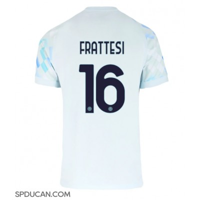 Muški Nogometni Dres Inter Milan Davide Frattesi #16 Gostujuci 2025-26 Kratak Rukav Muški Nogometni Dres Inter Milan Davide Frattesi #16 Gostujuci 2025-26 Kratak Rukav